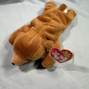 Ty Beanie Babies Cubbie Bear 1993 Brown Plush Toy With Tags Retired Great Cond